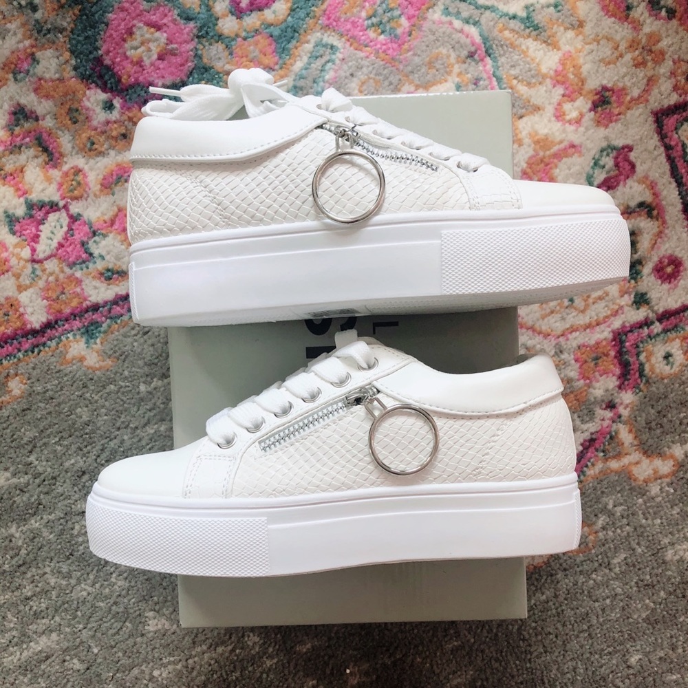 Brand new never worn white fashion sneakers